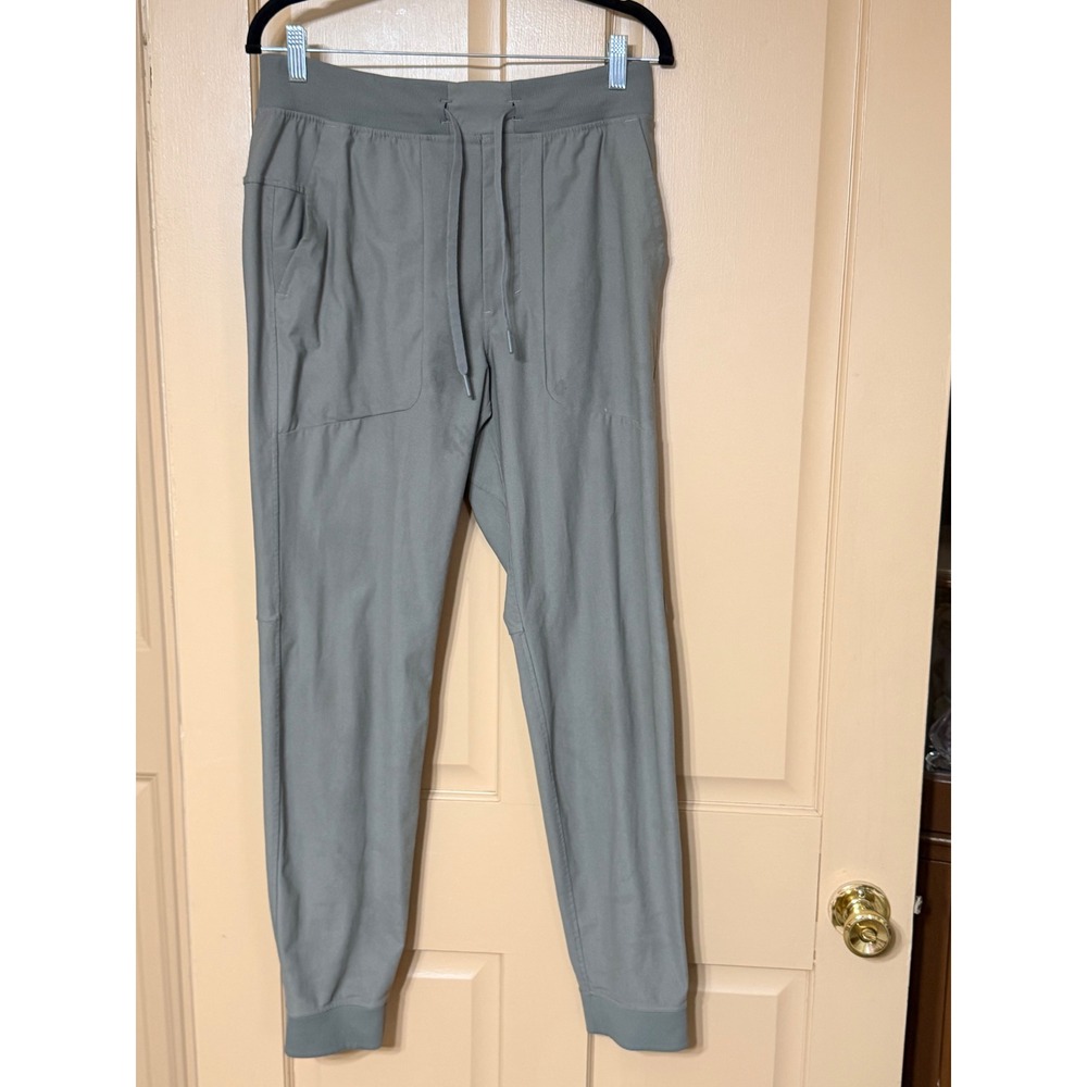 Lululemon ABC Jogger Warpstreme Sage Green Grey Mens Size M Tapered Athletic